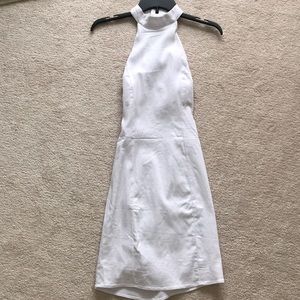 Charlotte Russe open back ring white mini dress